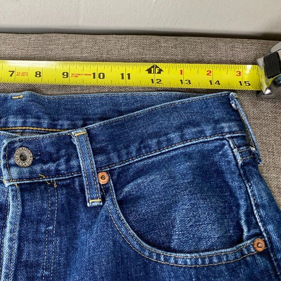 Vintage Levi's 702 XX Selvedge Denim Jeans Men's W32 Big E Buckleback Japan - Picture 10 of 16